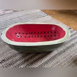 Watermelon Shaped Ceramic Bowl